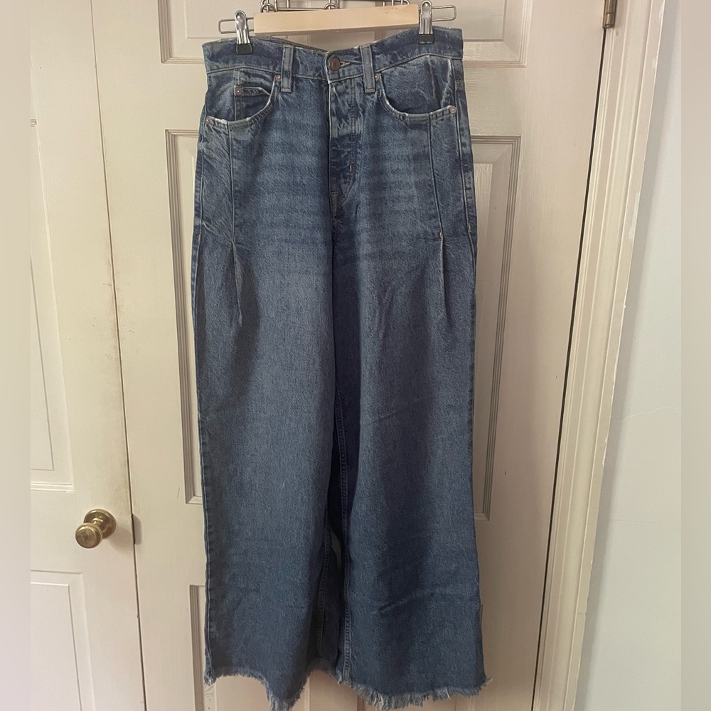 Free People High Rise Wide Leg Jean
